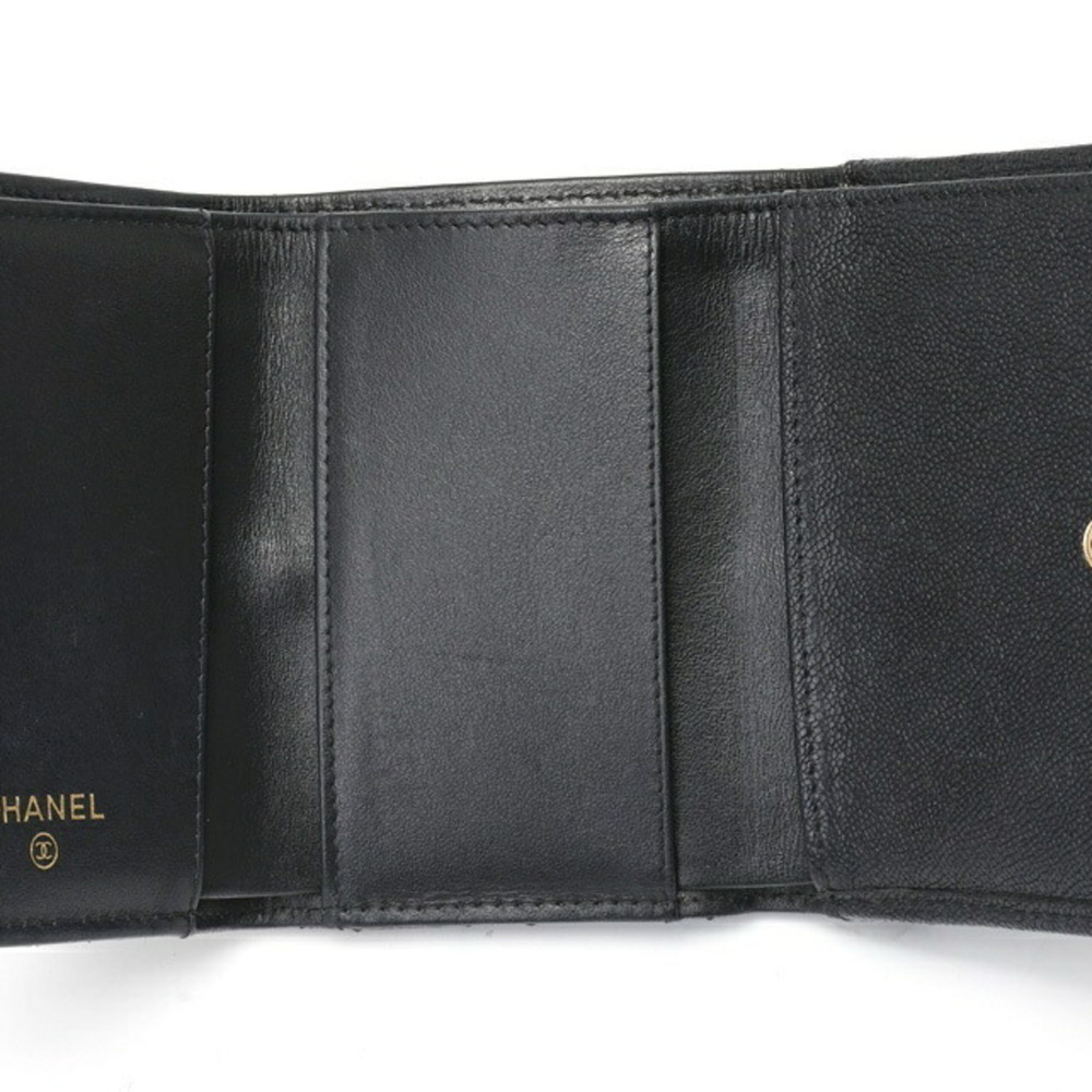 CHANEL Authentic Black Caviar Leather Wallet - Picture 6 of 10